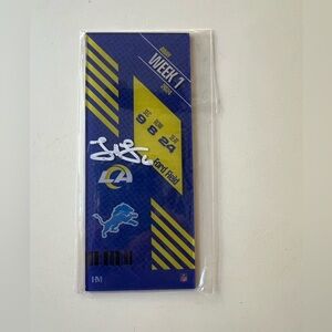 LA Rams, Tre’Vius Tomlinson Signed Week 1 Commemorative Ticket